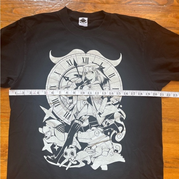 Hololive Bubba Watson Amelia Birthday Commemoration 2022 Black Anime Graphic Tee - Picture 3 of 7